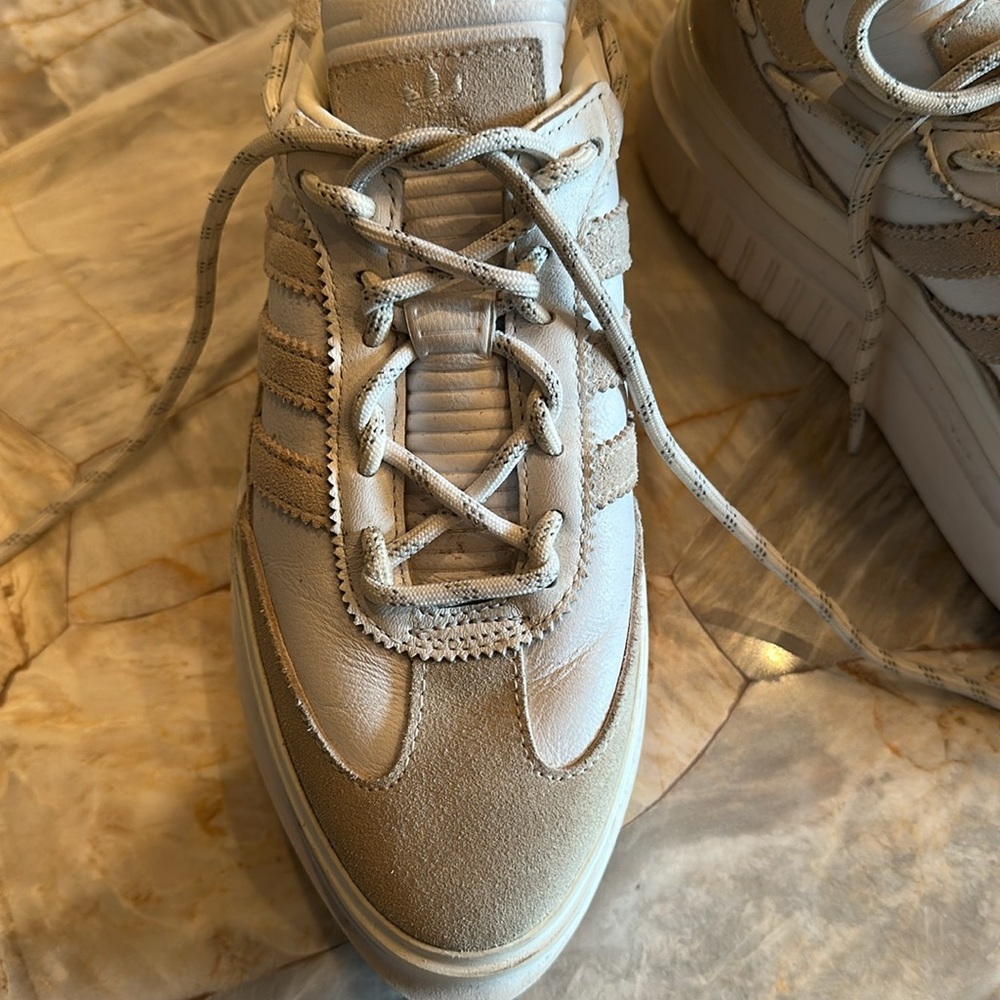 IVY PARK Women's Cream & White Layered Platform Athletic Sneakers - Picture 5 of 5